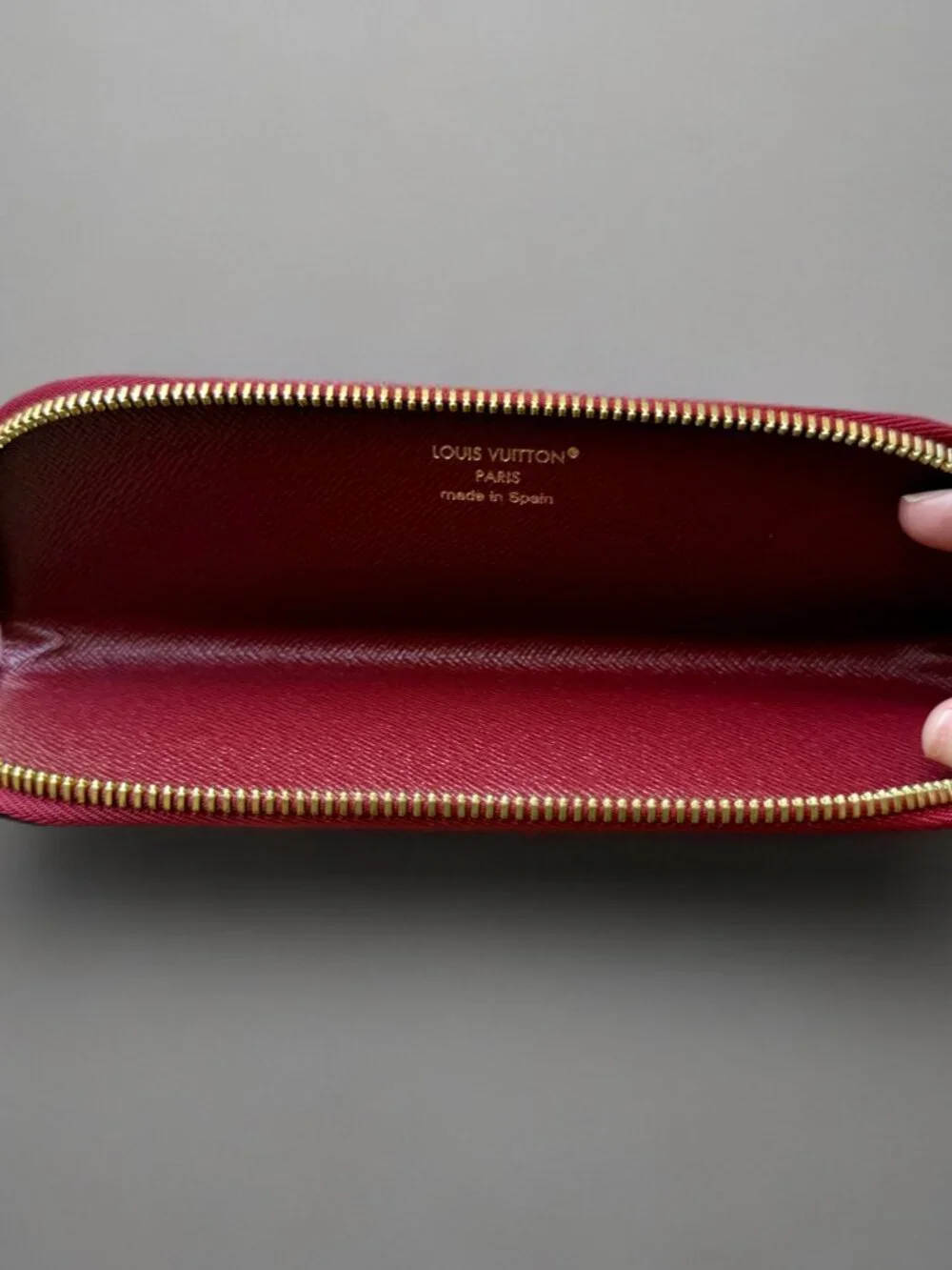 Louis Vuitton Canvas Monogram Charlotte Pencil Pouch Rouge Red Trim